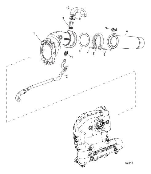 Tailpipe and Exhaust Hoses 4 Inch V-Drive