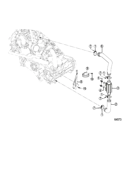 Cooling System Oil Cooler, Power Steering