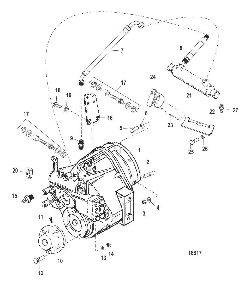 Трансмиссия и связанные детали (Borg Warner 5000)