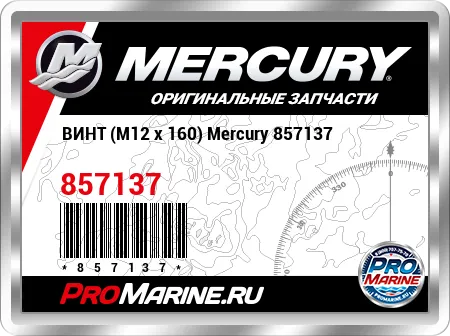 ВИНТ (M12 x 160) Mercury