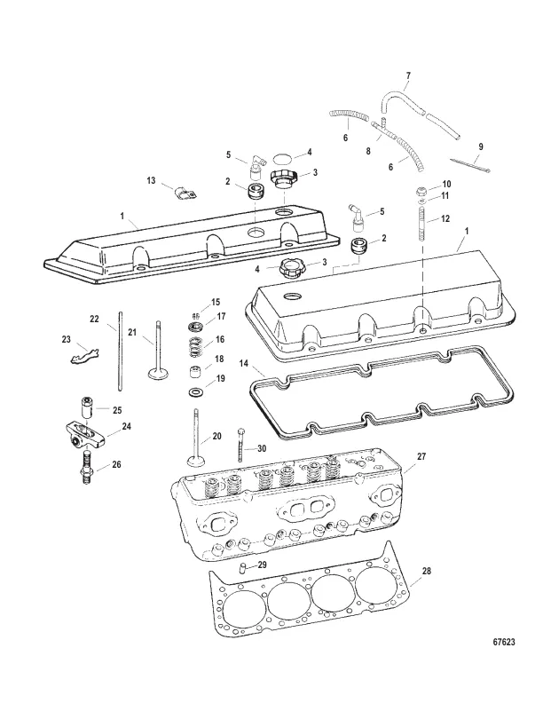 Cylinder Head And Rocker Cover