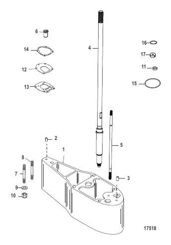 Комплект удлинителя – 2.5" Корпус ведущего вала (816696A6 / A7)