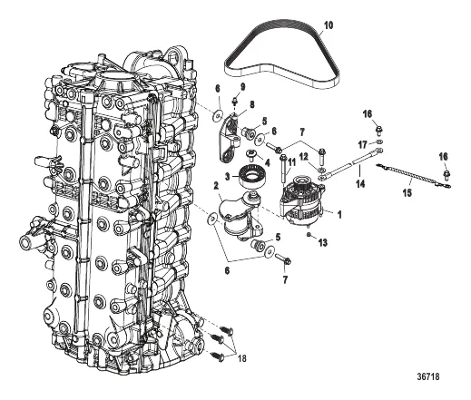 Alternator/Belt Tensioner Mounting