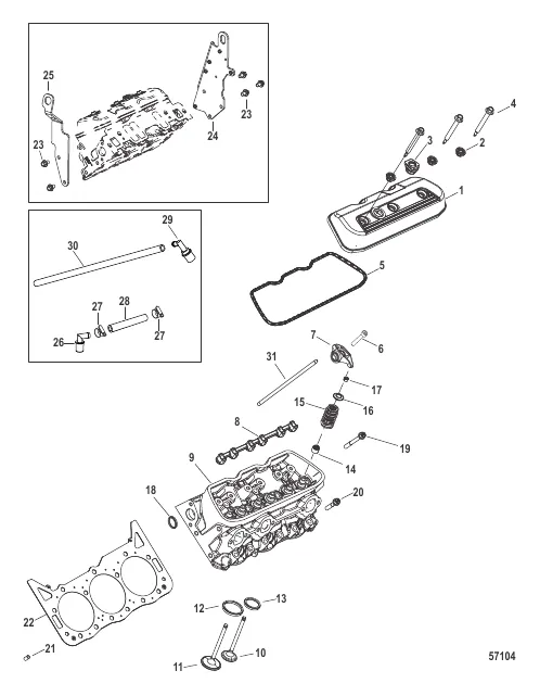 Cylinder Head and Rocker Cover