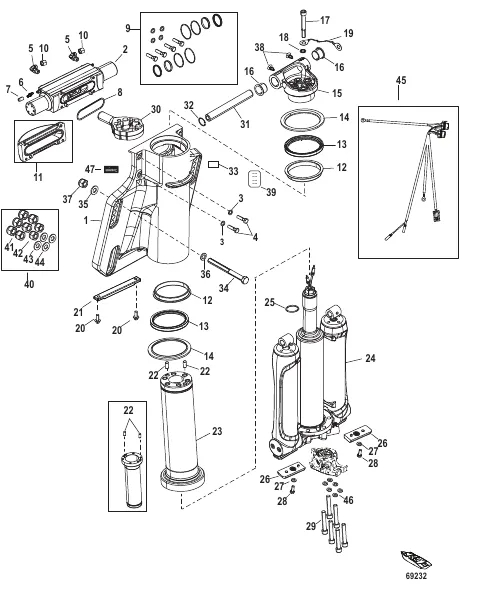 Power Trim/Transom Assembly