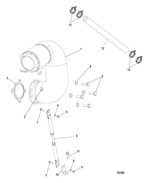 Riser, Exhaust QSB 5.9