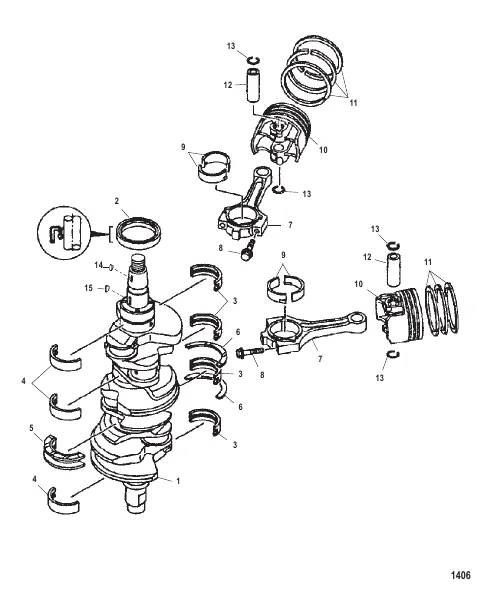 Crankshaft, Pistons and Connecting Rods