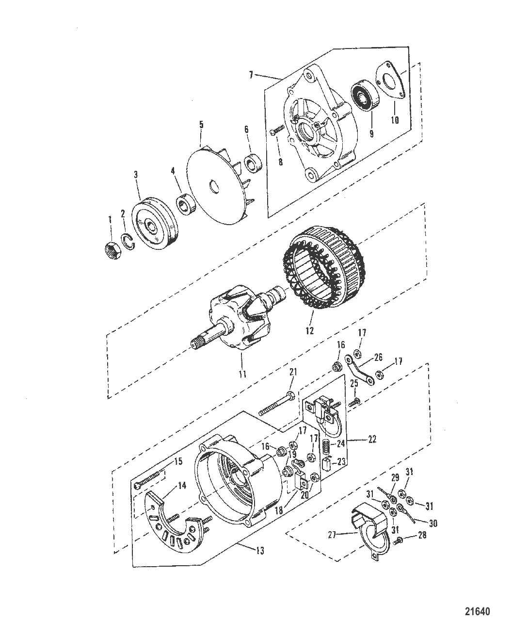 Alternator (Mando # AC-155603)