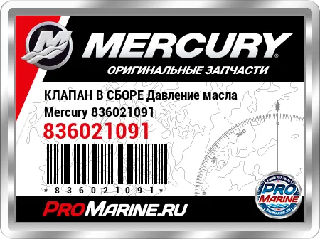 КЛАПАН В СБОРЕ Давление масла Mercury КЛАПАН В СБОРЕ Давление масла Mercury