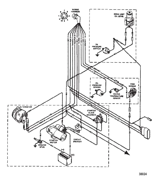 ЭЛЕКТРОПРОВОДКА (ДВИГАТЕЛЬ)