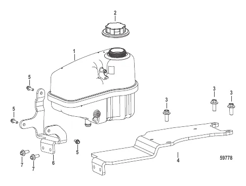 Coolant Reservoir (0M971885 and Above)