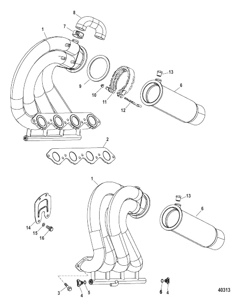 Exhaust Components Design I (0M971641 and Below)