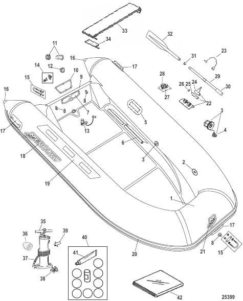 Mercury RIB OceanRunner (Светло-серый 300 Lodestar)