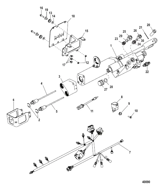 Steering Actuator, Axius (Gen I) Sensors w/ E-Clip/End Cap