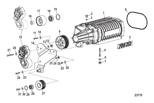Intake Components (Supercharger Assembly)