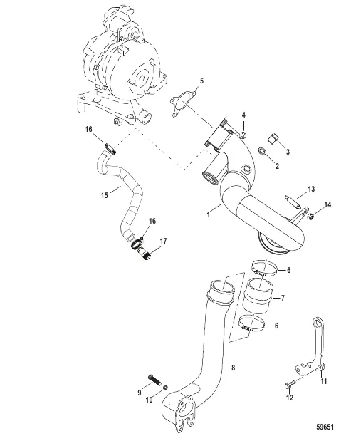 Exhaust Pipe Sterndrive