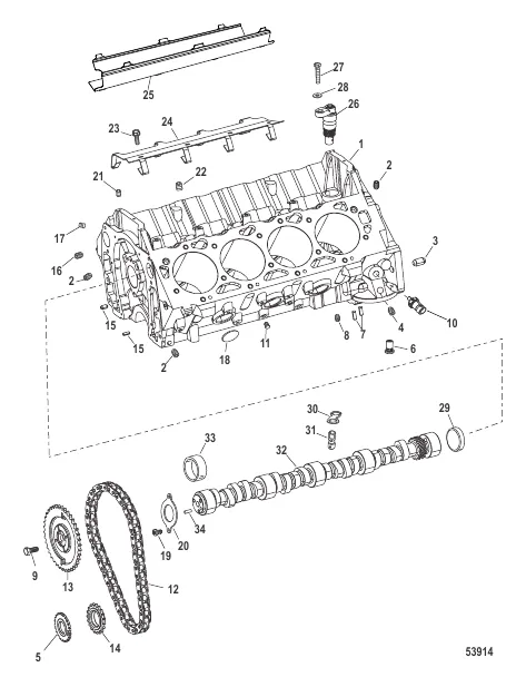 Cylinder Block And Camshaft