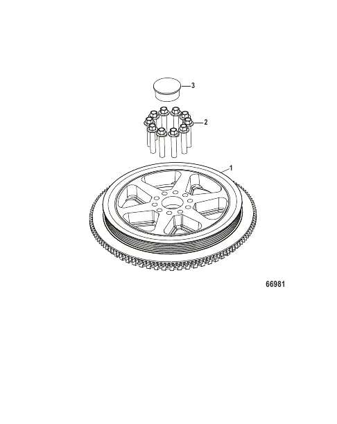 Flywheel 3B056352 and Below