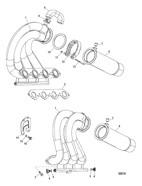 Exhaust Header / Tailpipe Assembly