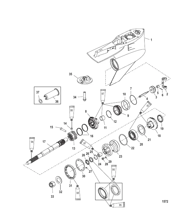 Gear Housing Propeller Shaft - TorqueMaster