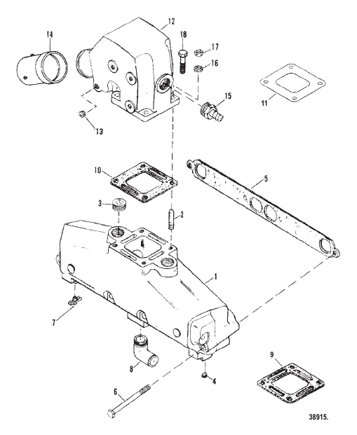 EXHAUST MANIFOLD AND EXHAUST ELBOW