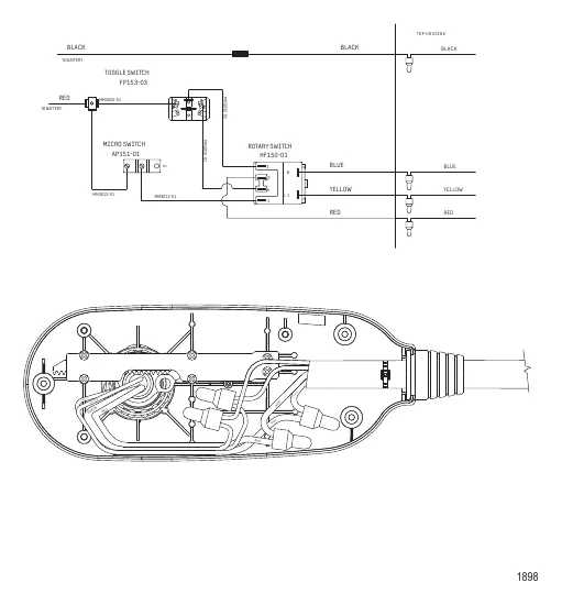 Схема электрических подключений (Модель MP6700) (24 В) Схема электрических подключений (Модель MP6700) (24 В)