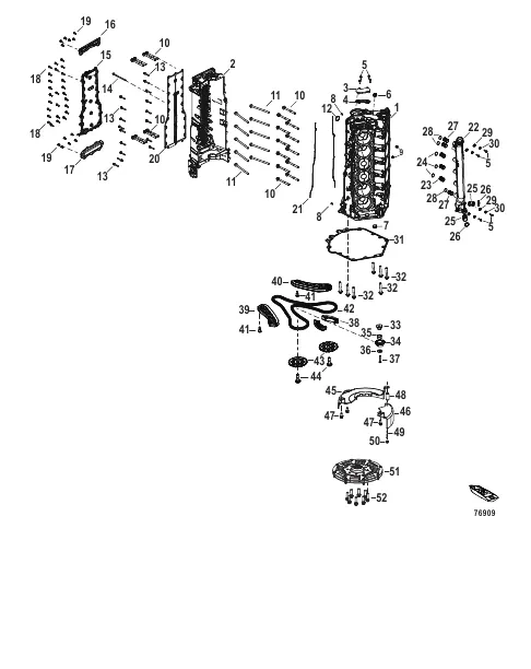 Cylinder Block Serial 3B332191 and Below