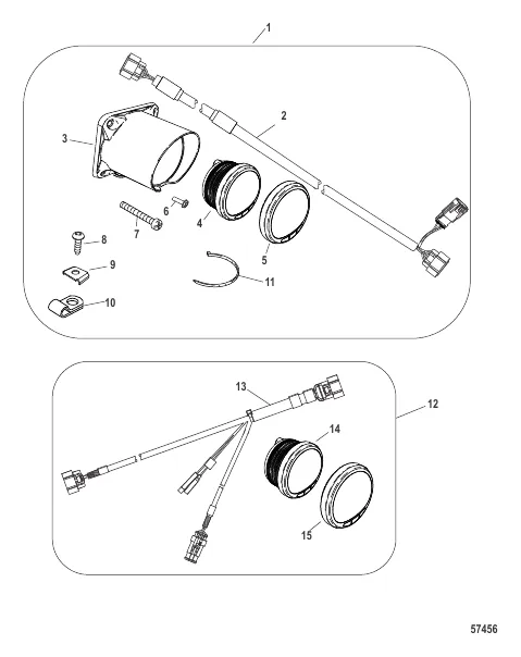 Tachometer Kits Transom and Helm Mount