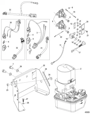 Насос системы дифферента в сборе (В сборе)