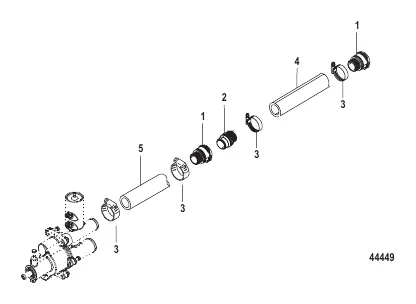 Standard Cooling System Sea Pump Hoses