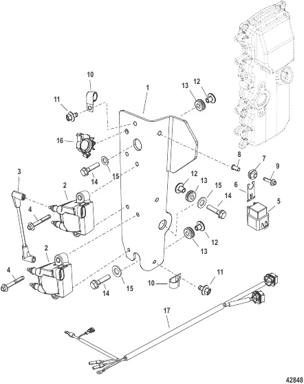 Ignition Coil Mounting 1C104424/0P560350 and Up