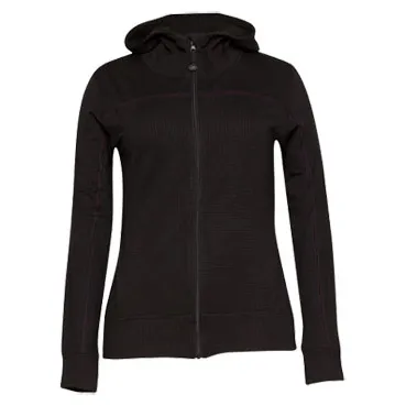 Женская кофта на молнии с капюшоном W8314-010 Black (XL)