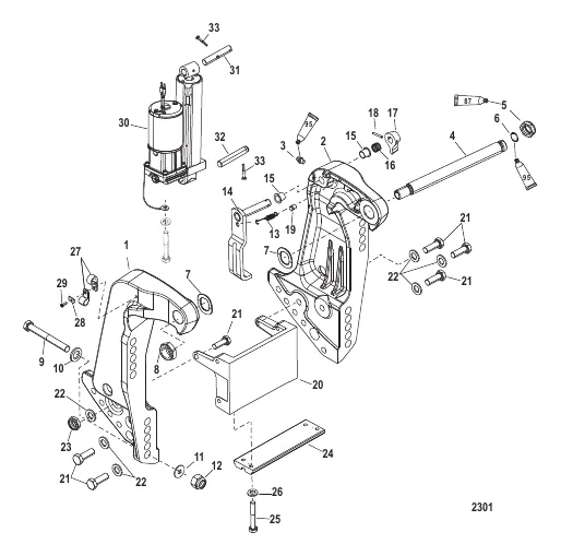 Транцевый кронштейн