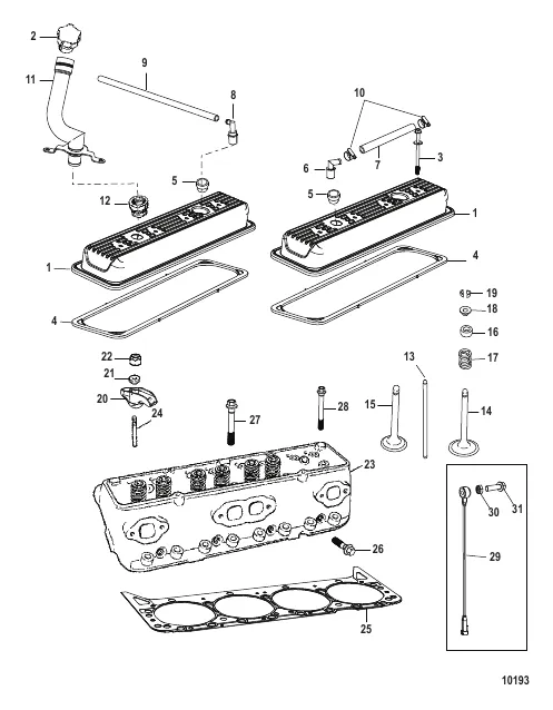 Cylinder Head and Rocker Cover