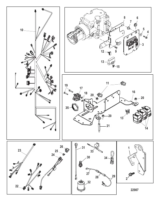 Electrical Components Mechanical (SN 1A343328 and Up)