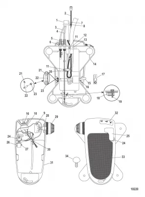 Ножная педаль в сборе (MXC30047T)