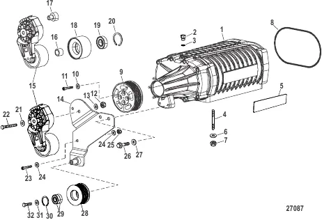 Intake Components (Supercharger Assembly)
