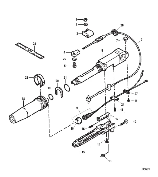 STEERING HANDLE/TWIST GRIP THROTTLE