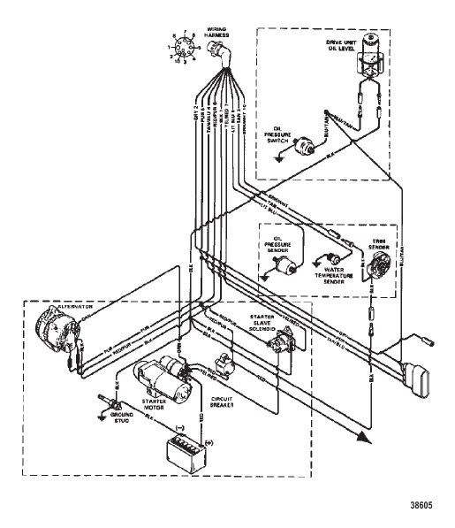 ЭЛЕКТРОПРОВОДКА (ДВИГАТЕЛЬ)