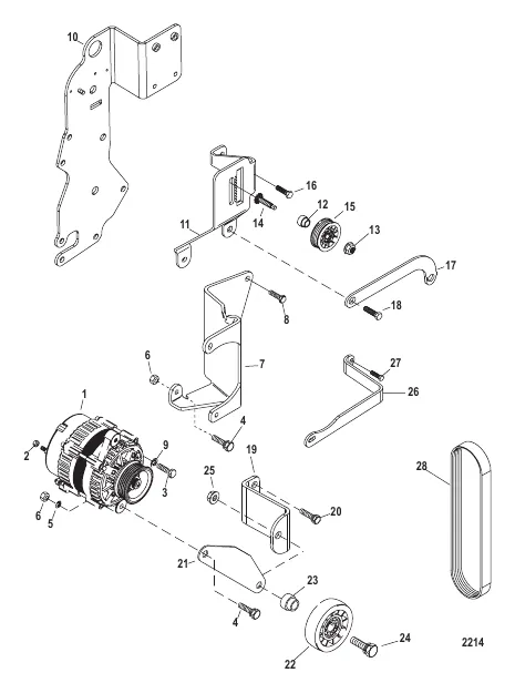 Alternator and Brackets