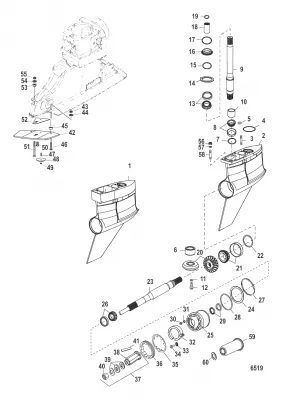 Картер редуктора (Bravo I XR/SportMaster)(0M955633 и ниже)