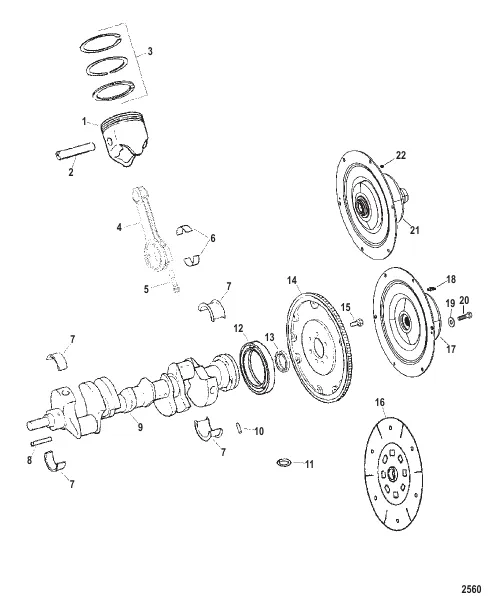 Crankshaft / Piston And Coupler Components