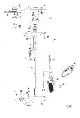 Двигатель для тралового лова в сборе (TR75FBD / TR75L)