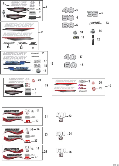 Decals - Top Cowl