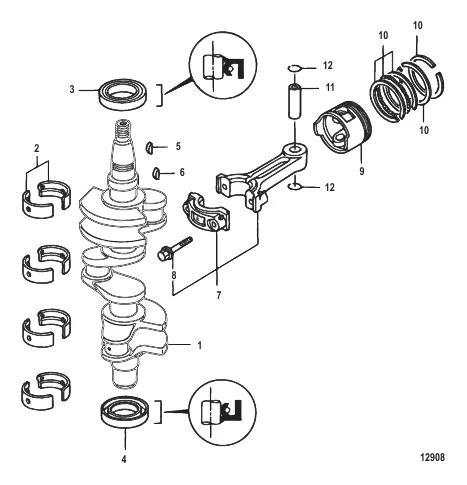 Crankshaft, Pistons and Connecting Rods