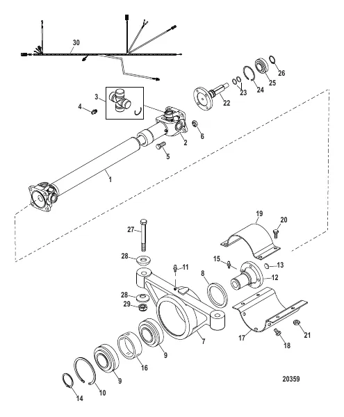 Driveshaft Extension Components (Bravo)