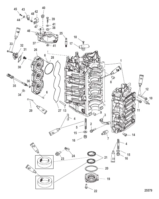 Cylinder Block and End Cap
