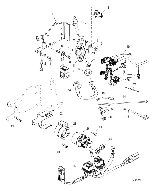 Electrical Plate Components SN# 1E051474 and up
