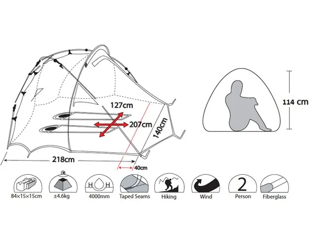 Палатка автомат двухместная Envision 2 PRO