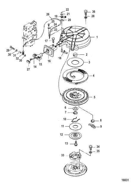 Recoil Starter Serial 0N252805 and Below